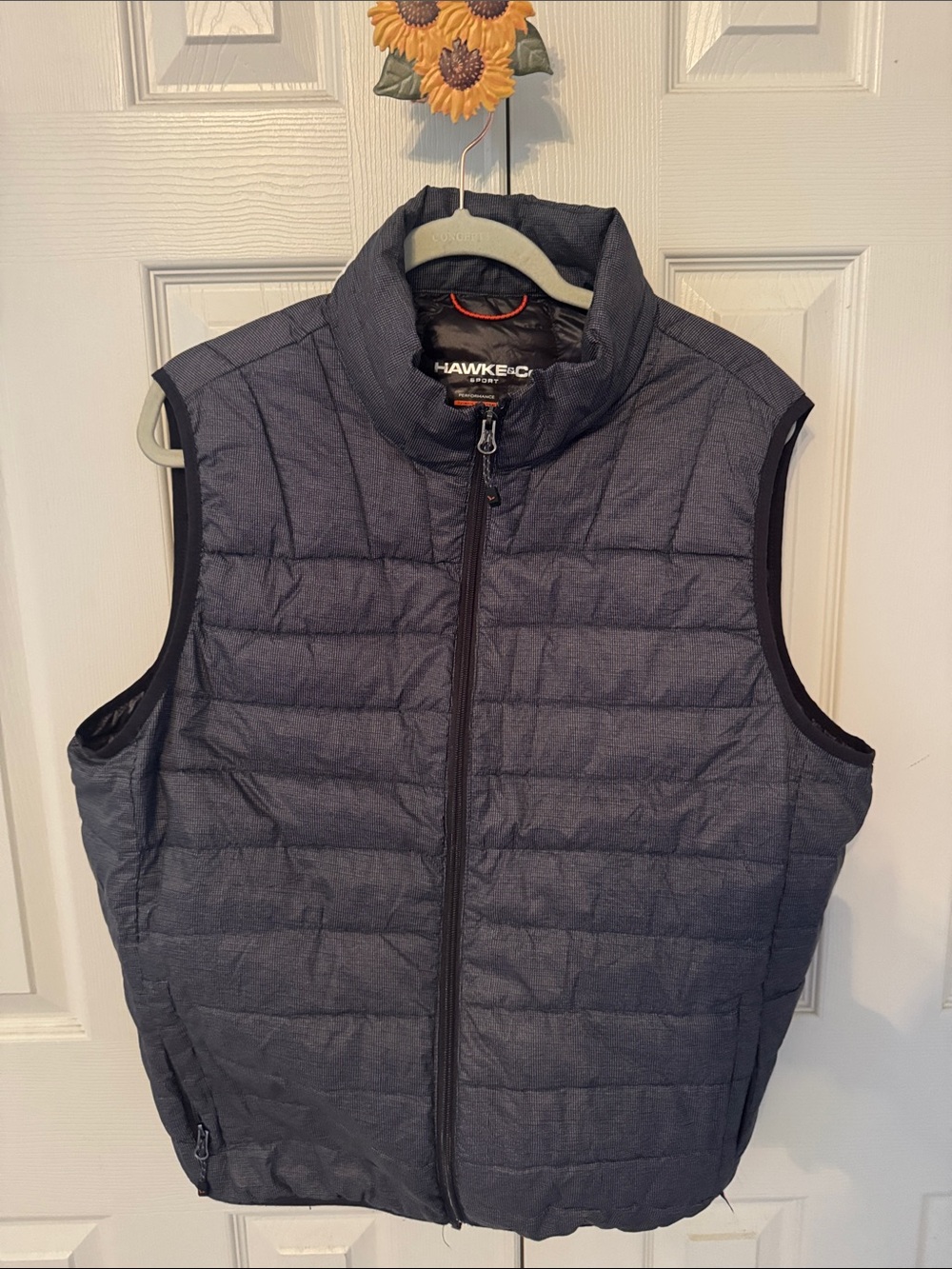 Hawke & Co Quilted Puffer Vest in Charcoal